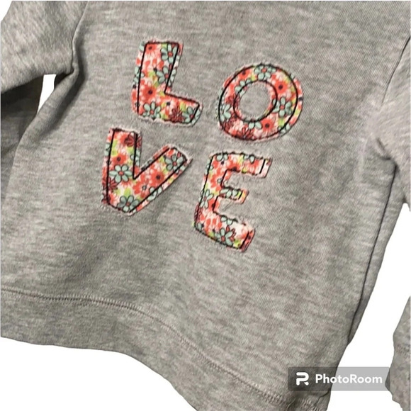 Carter Baby Glitter Fleece Dress size 18 months and a LOVE sweatshirt - Picture 7 of 14